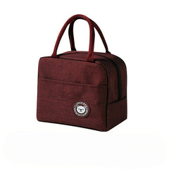 Insulated Lunch Tote Bag Lightweight Durable Portable with Zipper Closure