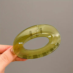 Acrylic Oval Hair Claw Back Head Shark Claw Ladies Hair Accessories Gift