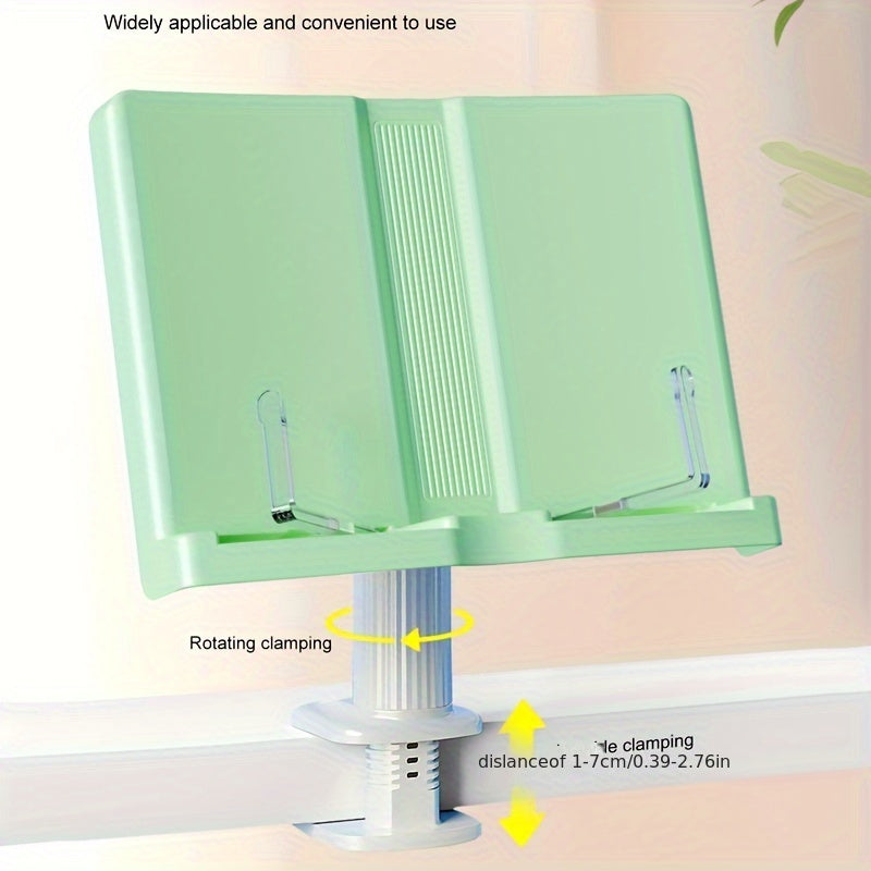 Deskside Bookshelf with Lift Function, Rotating Green Office Bookshelf