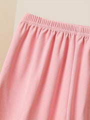 3pcs Girls Casual Waffle Safety Shorts Thin Comfortable Summer Shorts