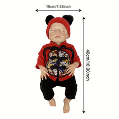 48cm Young Girl Reborn Doll Waterproof Soft Vinyl 3D Hand Painted