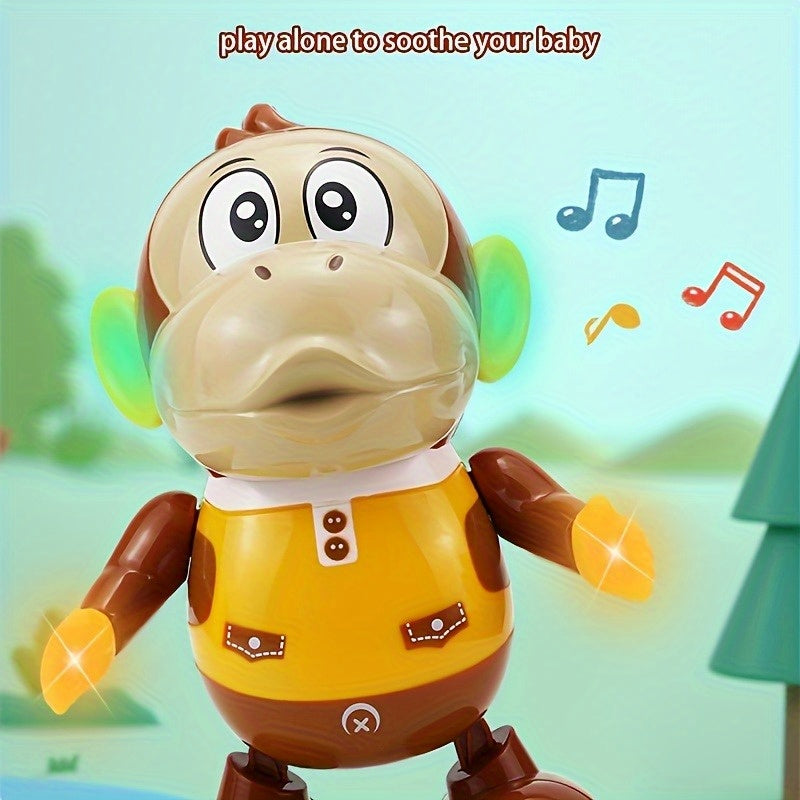 Interactive Monkey Toy with Music and LED Lights