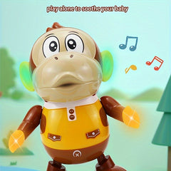 Interactive Monkey Toy with Music and LED Lights