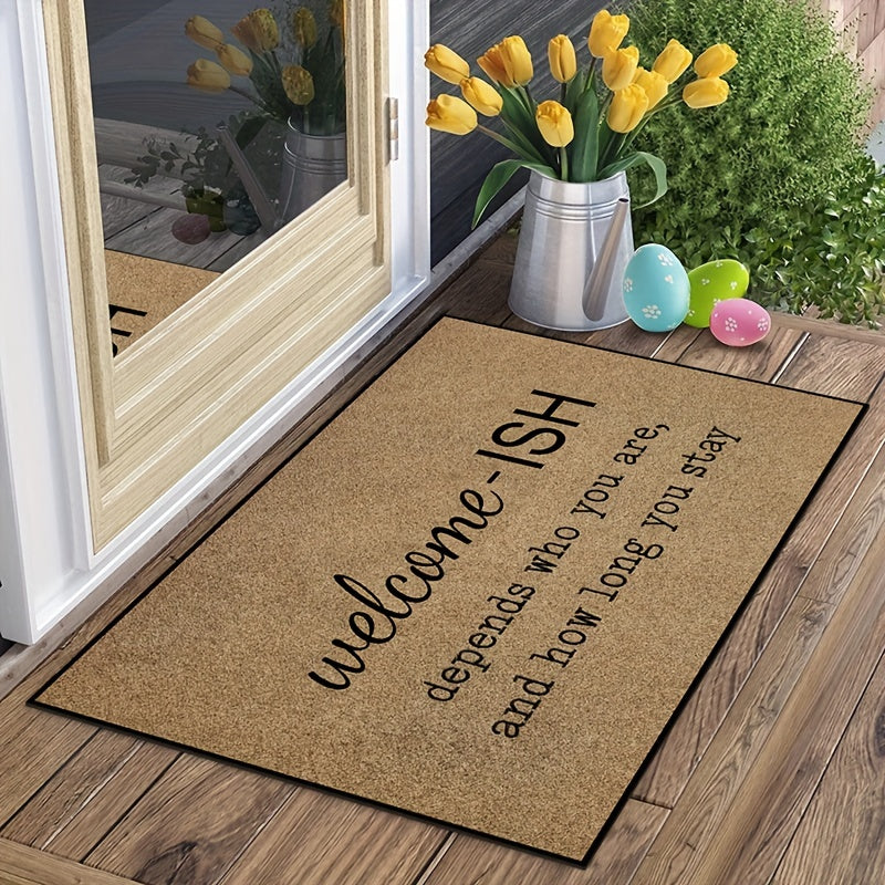 Cobblestone Welcome Home Entrance Door Mat Non Slip Kitchen Hallway Area Rug