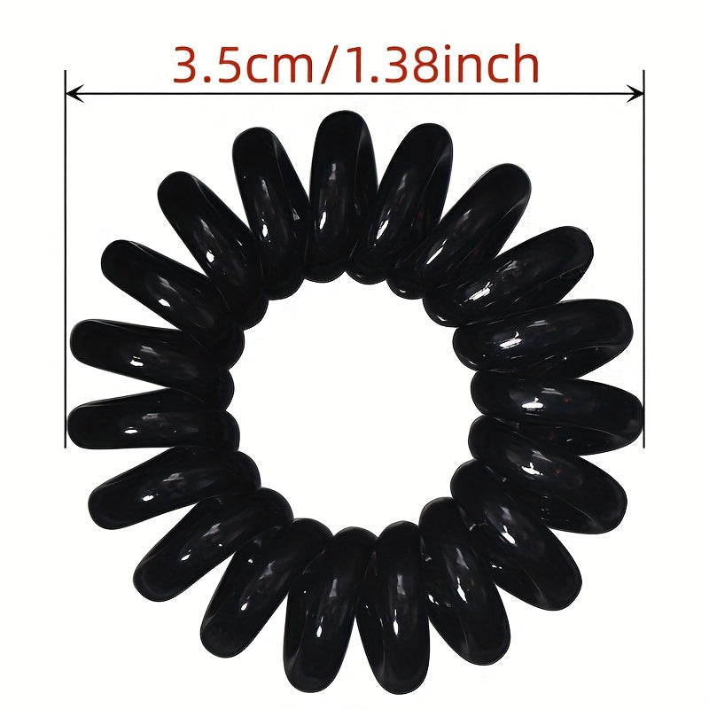 Colorful Spiral Hair Tie Elastic Ponytail Hair Rope Y2K Hair Accessories