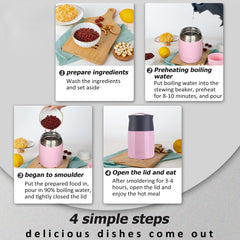 20oz 600ml Stainless Steel Vacuum Insulated Lunch Container Leakproof Thermal