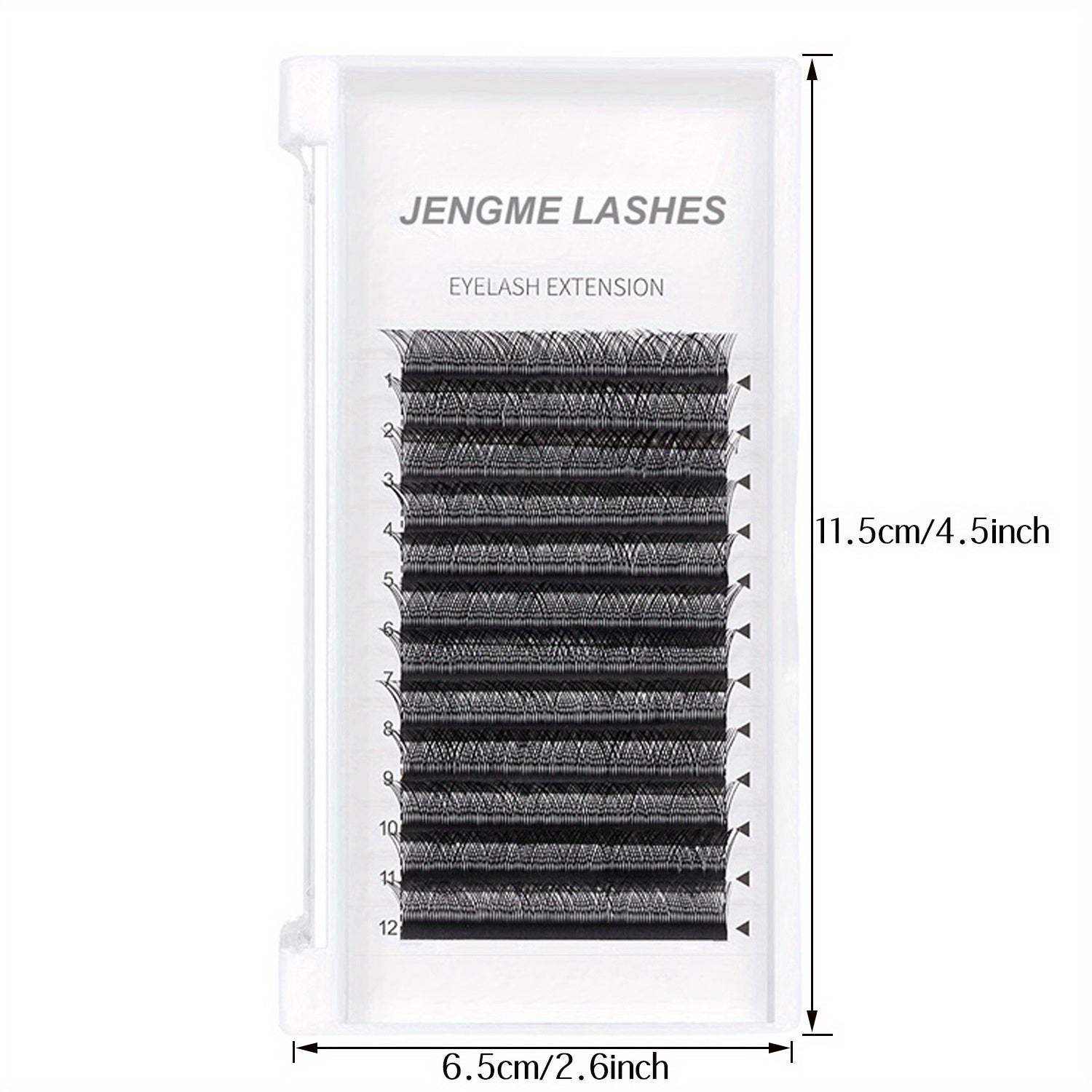 YY 2D 4D Volume Lash Extensions 12 Rows Soft Matte Faux Mink Pre Fanned