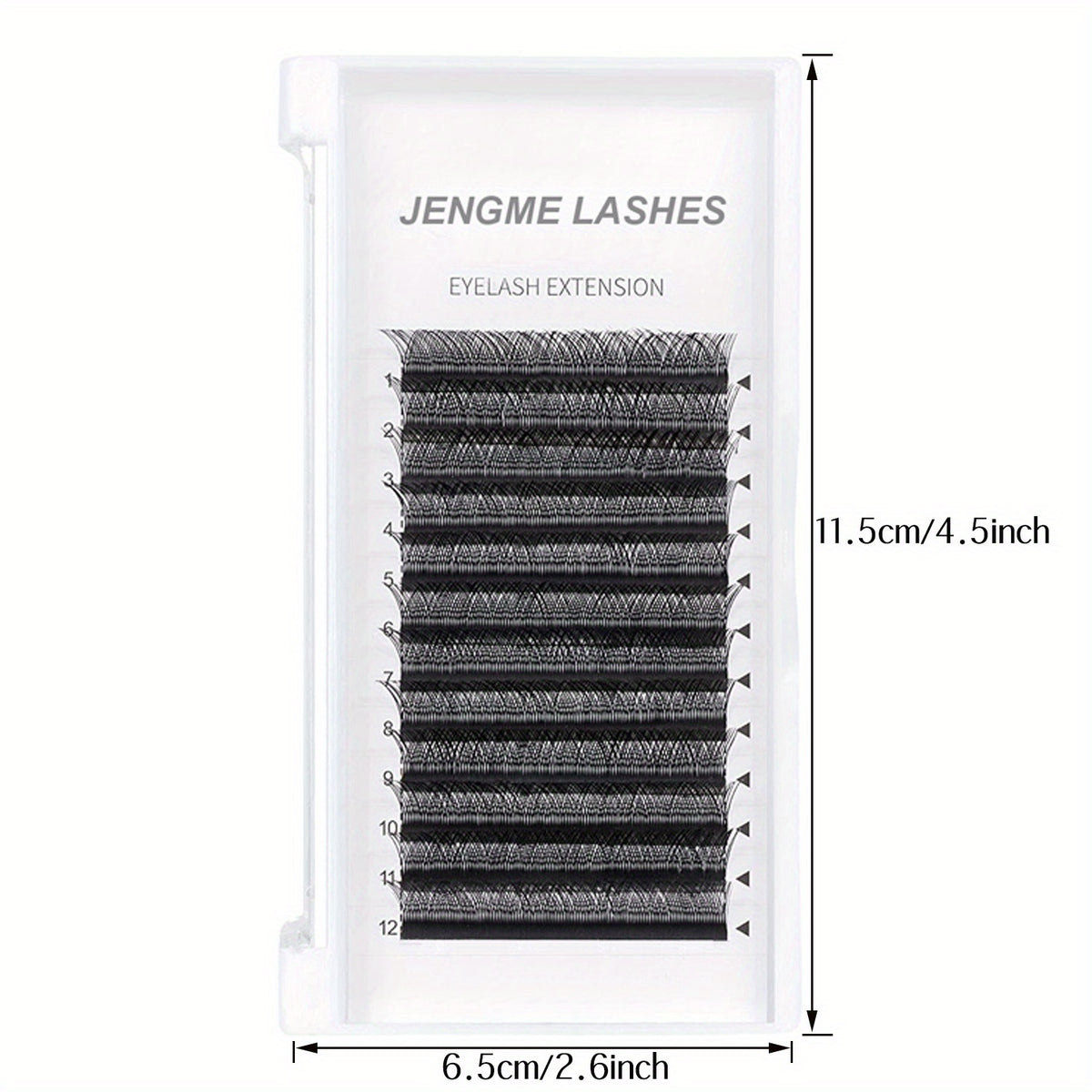 YY 2D 4D Volume Lash Extensions 12 Rows Soft Matte Faux Mink Pre Fanned