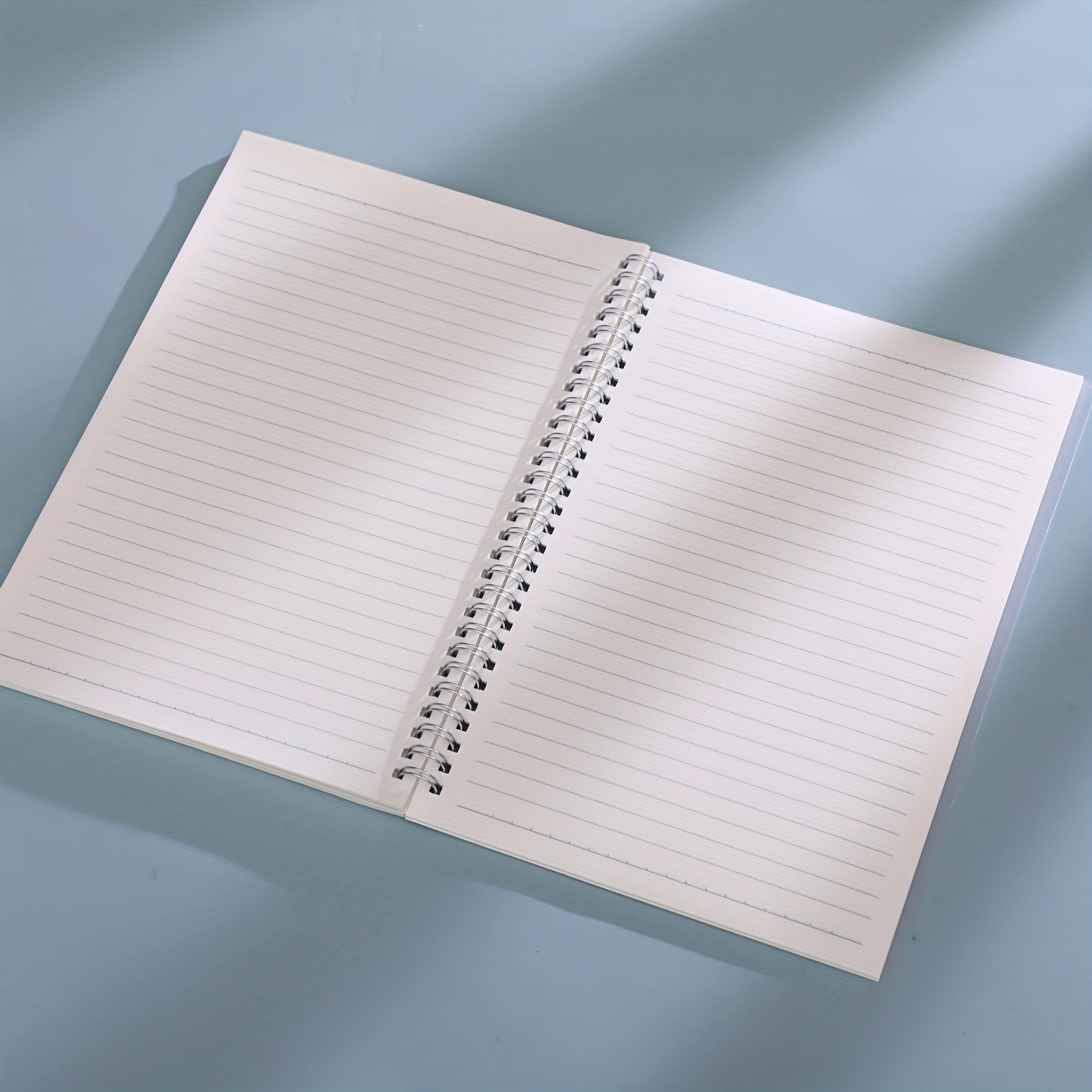 A5 Spiral Hardcover Notebook 80 Sheets Horizontal Line Grid Blank Inner Page