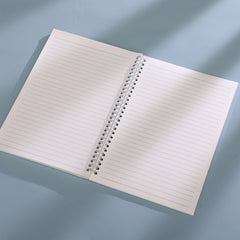 A5 Spiral Hardcover Notebook 80 Sheets Horizontal Line Grid Blank Inner Page