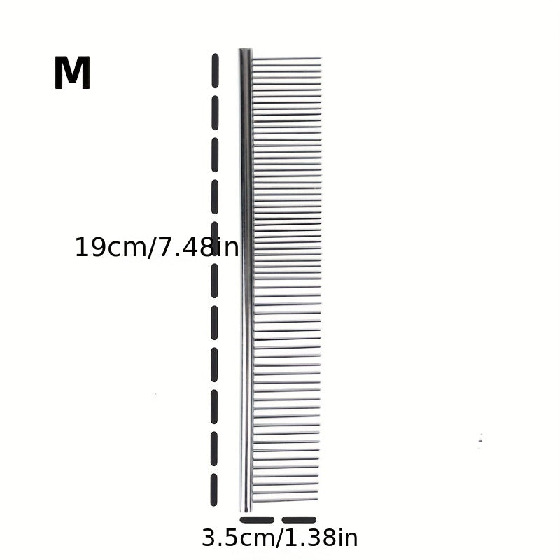 Pet Stainless Hair Removal Straight Comb Undercoat Hair Removal Comb