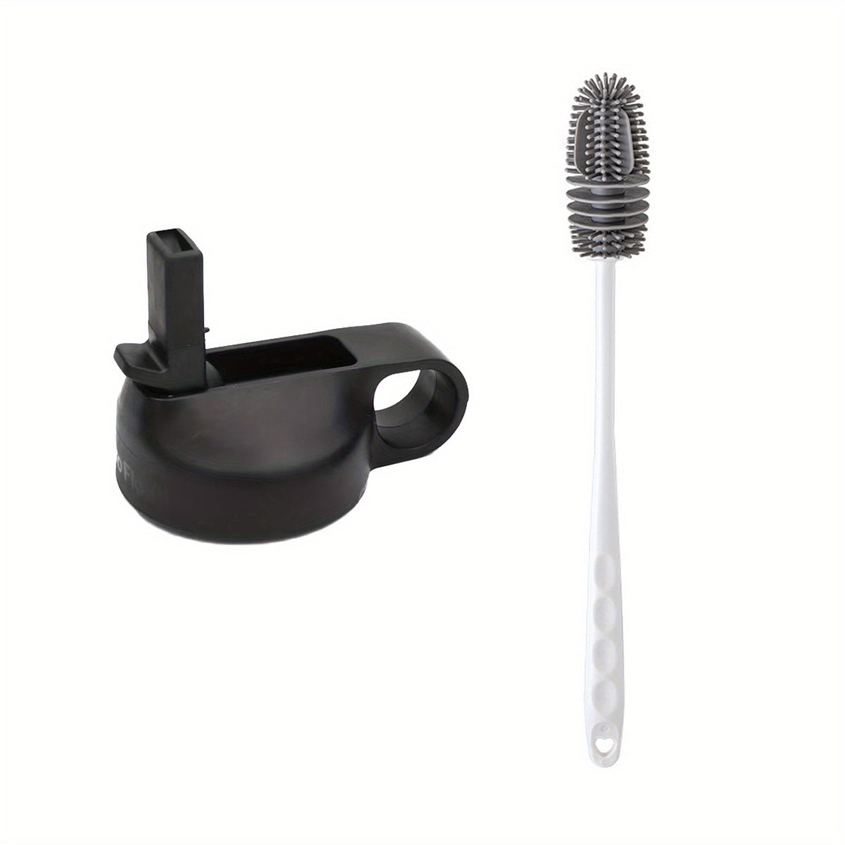 Water Bottle Lid w/ Silicone Brush for Insulated Cup Standard Mouth