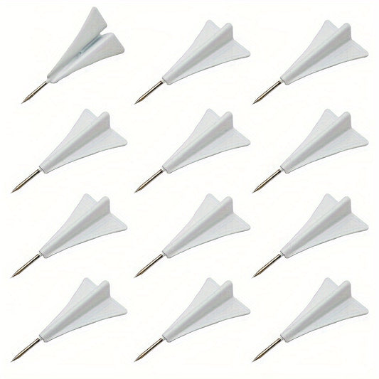 12pcs Airplane Push Pin FoyaHome Decorative Tack