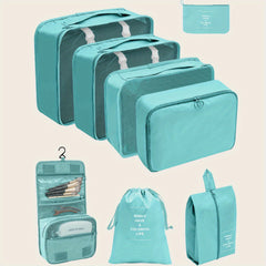 8pcs 9pcs Travel Storage Bag Toiletries Cosmetics Clothes Shoes Packing Cubes