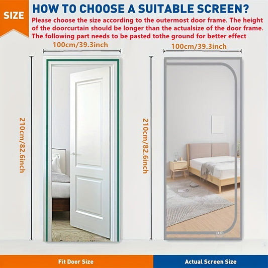 Reinforced Screen Door with Zipper - Keep Small Animals In