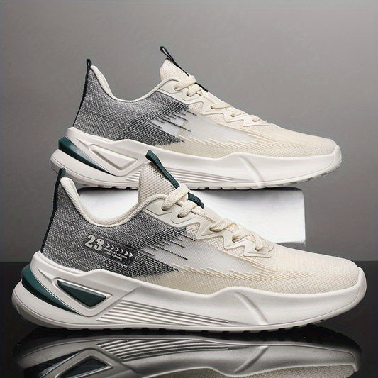 Men's Breathable Lace Up Sneakers Outdoor Walking Shoes