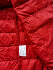 Men's Casual Lightweight Red Down Jacket with Hood