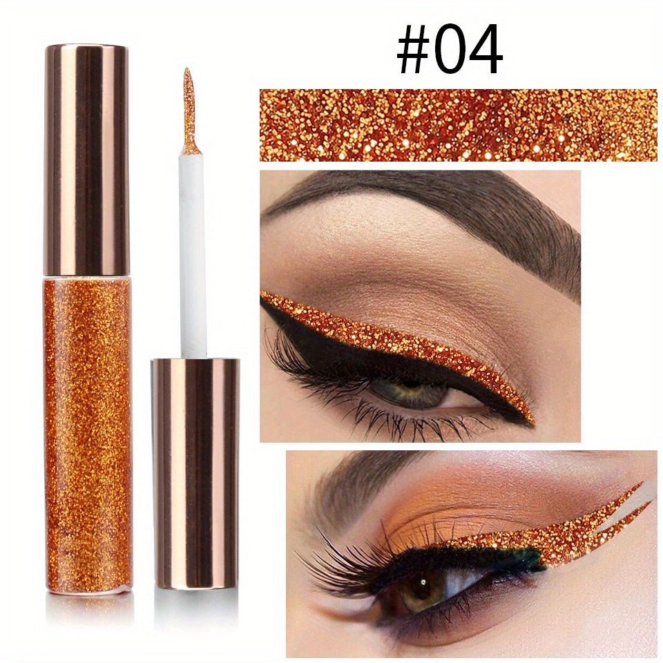 16 Colors Sparkling Diamond Eyeliner Pen High Saturation Eye Makeup Tool