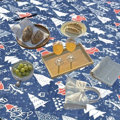 Large Picnic Blanket Christmas Style Waterproof Foldable Mat