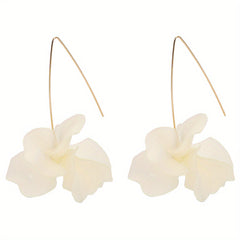 Exaggerated Flower Boho Dangle Earrings Resin Jewelry Female Gift
