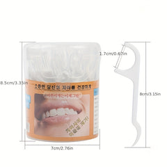 Rally Dental Floss 100pcs Portable Thin Line Toothpick Dispenser