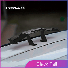 Car Universal Mini Spoiler Tail Wing Carbon Fiber Look Auto Styling Decoration