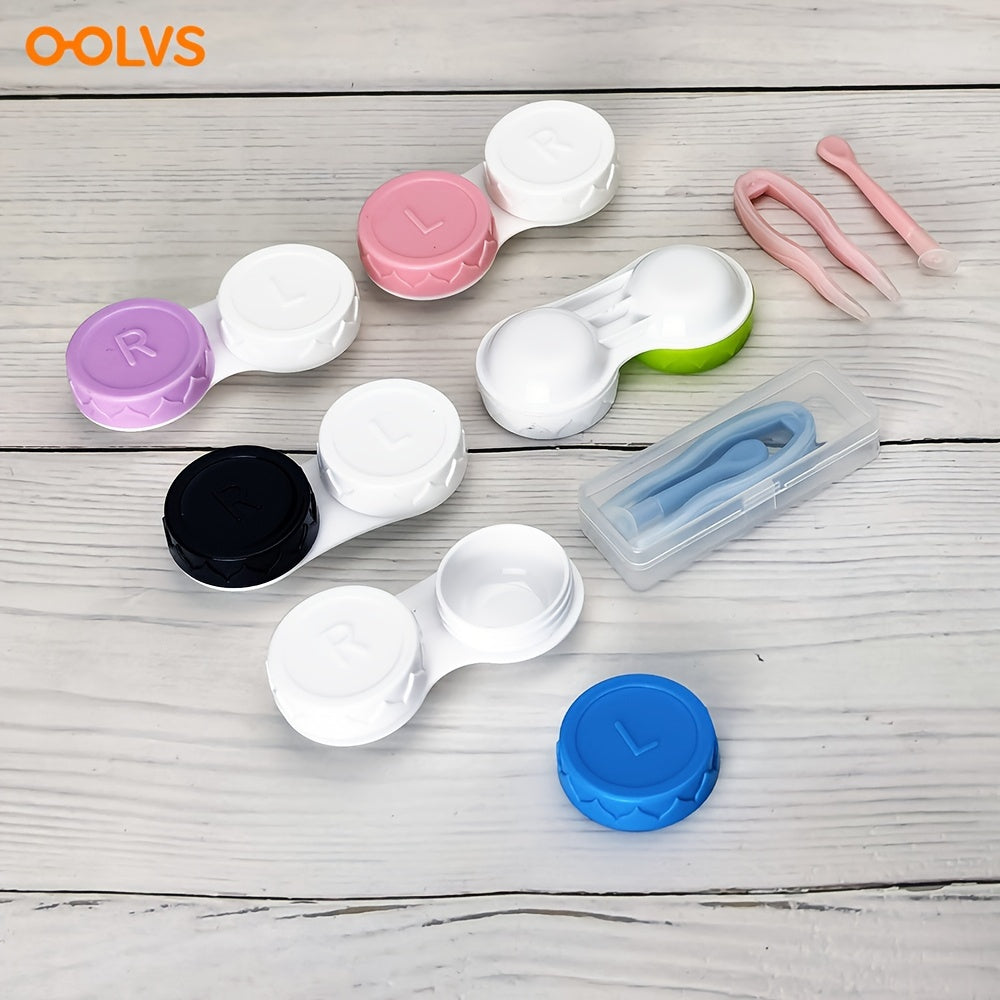 OOLVS Portable Lens Case Tool Set for Lens Storage - Left Right Eyes