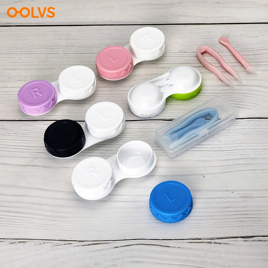 OOLVS Portable Lens Case Tool Set for Lens Storage - Left Right Eyes