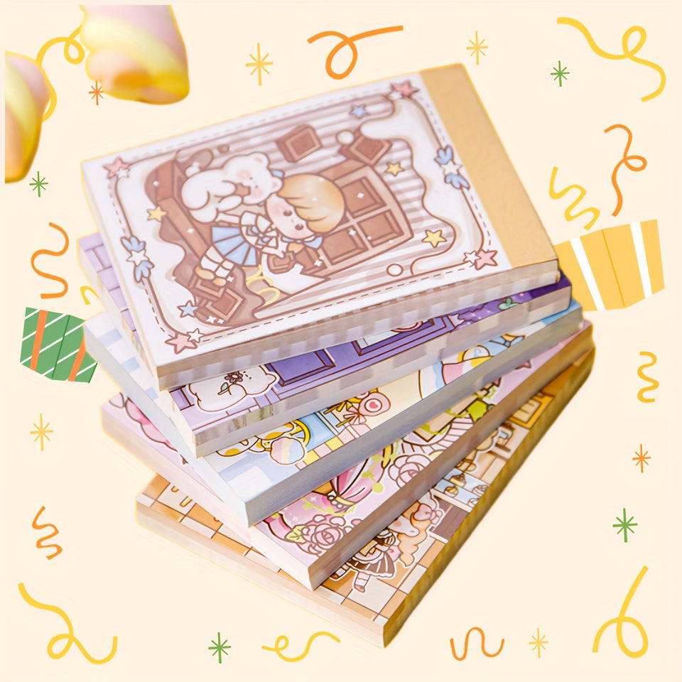 70 Sheets Mini Notebook Student Portable Diary Memo Sticky Notes