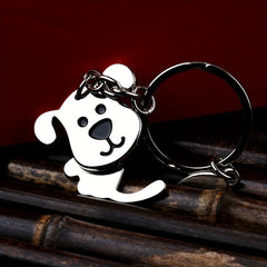 Cute Animal Keychain Puppy Cat Metal Keyring