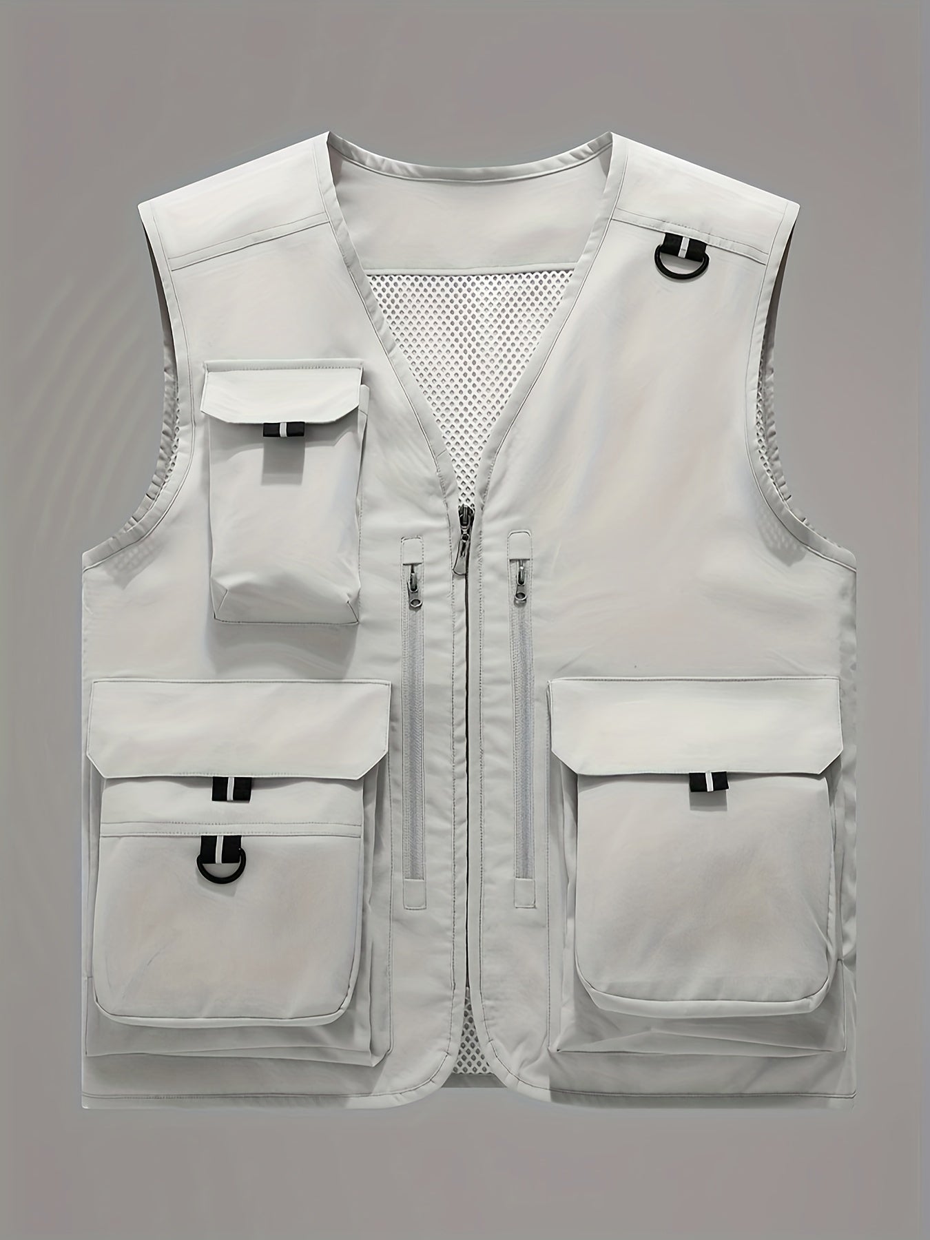 Men's Summer Outdoor Vest Breathable Zip Up & Thin Sleeveless Jacket