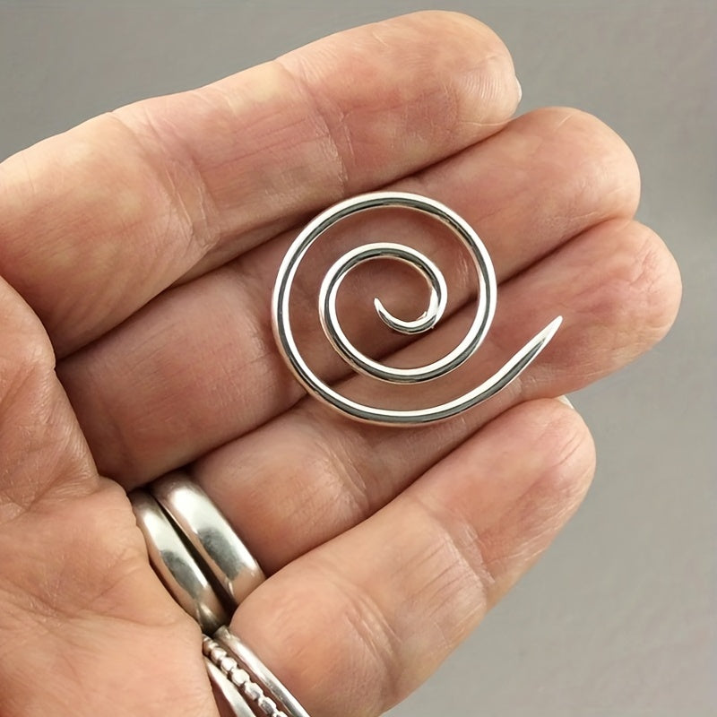 2pcs Spiral Cable Knitting Needle Circular Yarn Sewing Bent Tapestry Needles