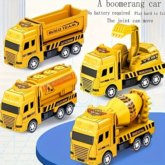 2pcs Engineering Car Inertial Puzzle Mini Toy Creative Boy Gift
