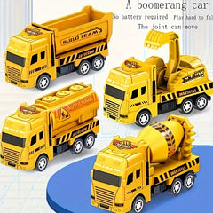 2pcs Engineering Car Inertial Puzzle Mini Toy Creative Boy Gift