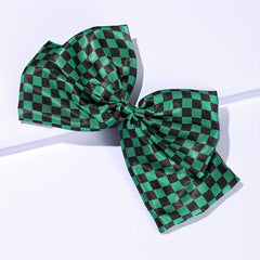 Plaid Pattern Bow Hair Clip French Barrette