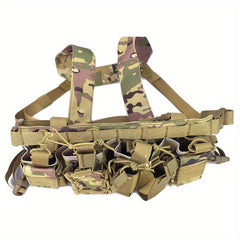 Lightweight Training Vest Chest Rig with Drop Pouch