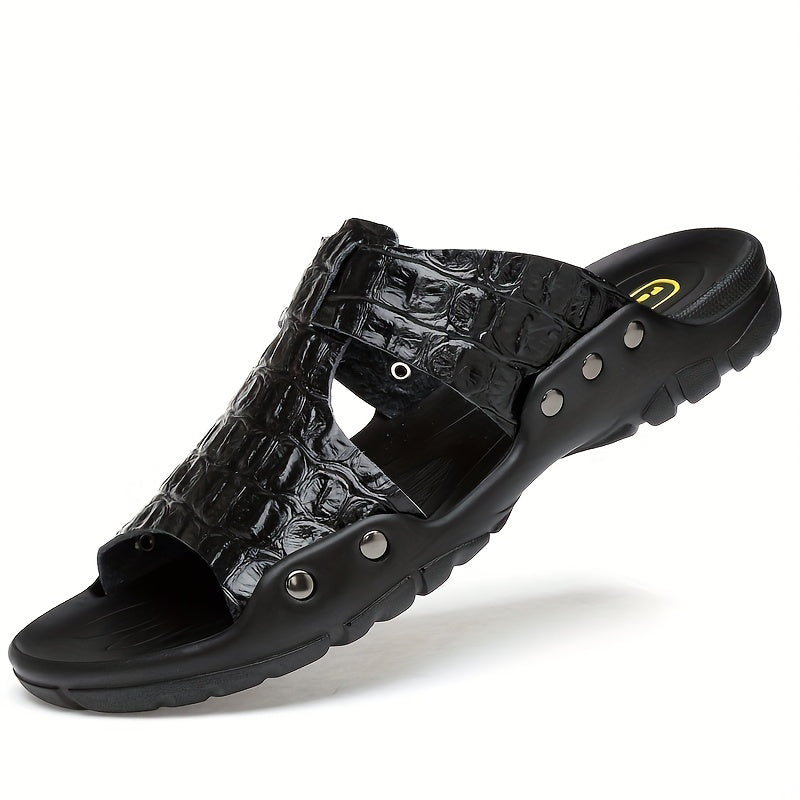 Men's Wear resistant Non Slip Comfy Slides Beach Shoes Summer