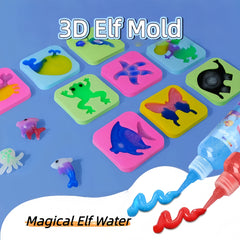 Magic Water Elf DIY Set with Storage Box, Molds & Bottles - Educational Fun Toy