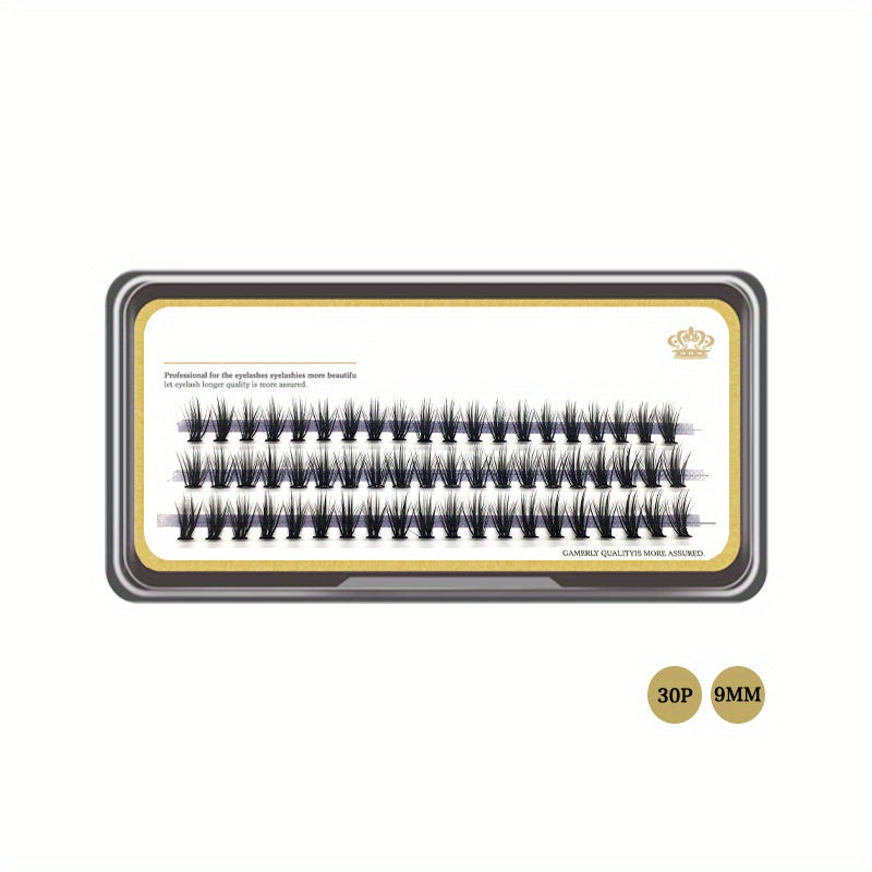 Soft Cluster False Eyelashes 30D Faux Mink Lashes 8 15mm