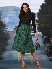 Leopard Print High Waist Skirt