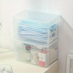 Desktop Storage Case Large Capacity Dustproof Mask Storage Box