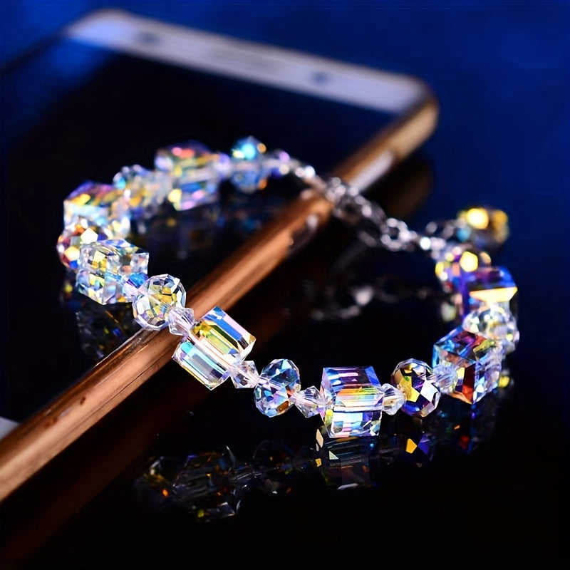 300pcs AB Crystal Glass Mixed Loose Beads DIY Jewelry Making Supplies
