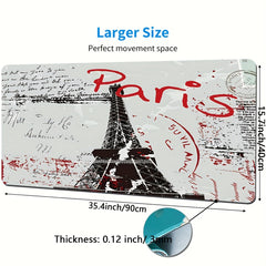Tower In Paris Mouse Pad Non Slip Keyboard Pad