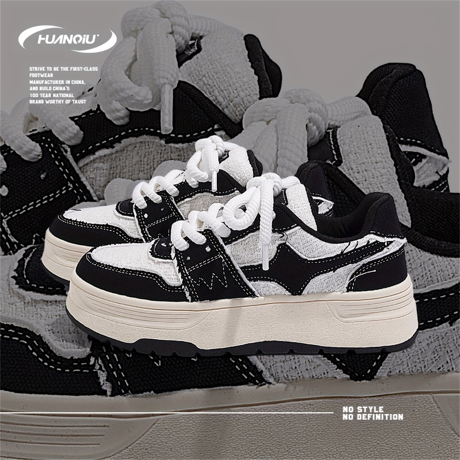 Women's Star Pattern Lace-up Skate Shoes Retro Sports Sneakers