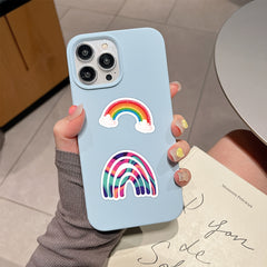 60pcs Cartoon Rainbow Vinyl Stickers for Scrapbooking Laptops Water Bottles
