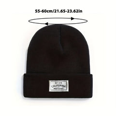 Winter Warm Knitted Hat Outdoor Beanie Ear Protection Hat