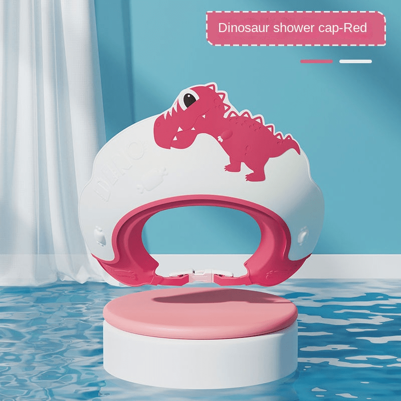 Baby Shampoo Cap Waterproof Ear Protector Dinosaur Pattern