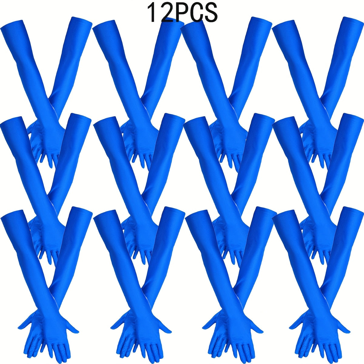 Stretchy Long Gloves for Women Elbow Length Costume