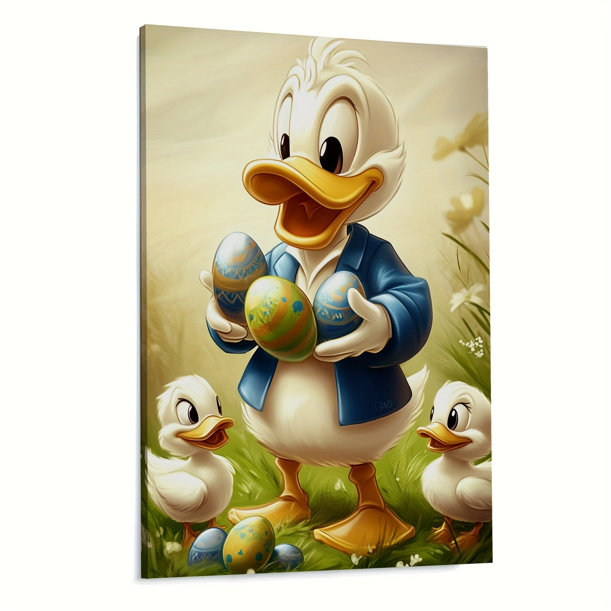 Charming Duck Family Canvas Art