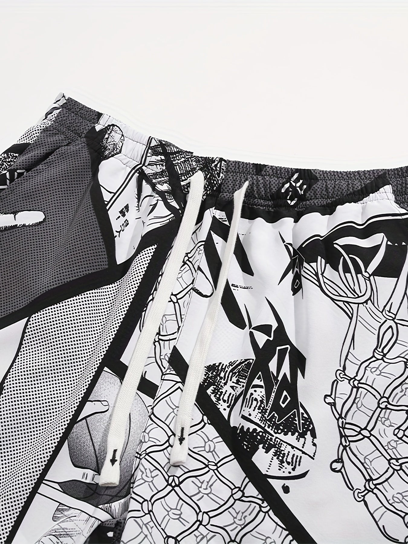 Men's Graphic Sport Shorts Quick Dry & Stretchy for Fitness Gym